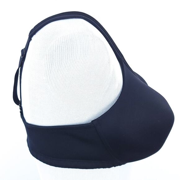 Vanity Fair Body Caress Wireless Bra 40C Black 72335 Full Coverage Convertible - Picture 7 of 8